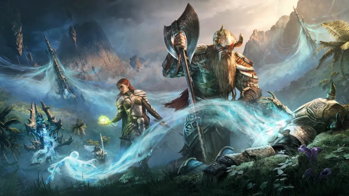 Ex-Elder Scrolls Online Boss Explains Why He Left Microsoft ESO characters journey through the mountains.