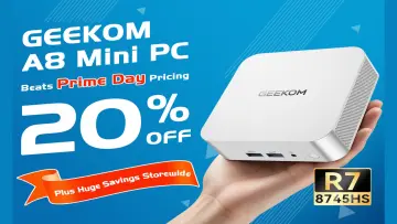 The GEEKOM A8 mini PC is 20% off (lower than Prime Day pricing) plus Huge Storewide Sale The GEEKOM A8 mini PC is 20% off (lower than Prime Day pricing) plus Huge Storewide Sale