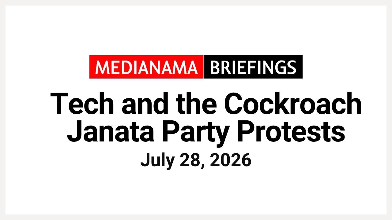 Tech and the Cockroach Janata Party Protests, July 28, 2026 Tech and the Cockroach Janata Party Protests, July 28, 2026
